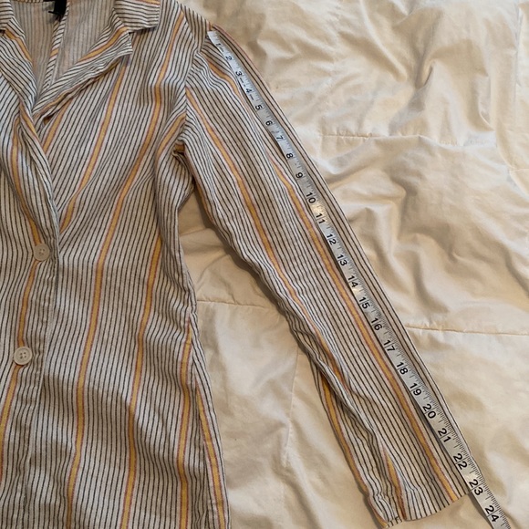 Linen Blend Wild Fable Lightweight Double Breasted Blazer Jacket Size XS - Picture 10 of 10